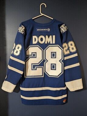 Vintage Rare KOHO Tie Domi Toronto Maple Leafs Jersey – 1990s – Men’s Medium